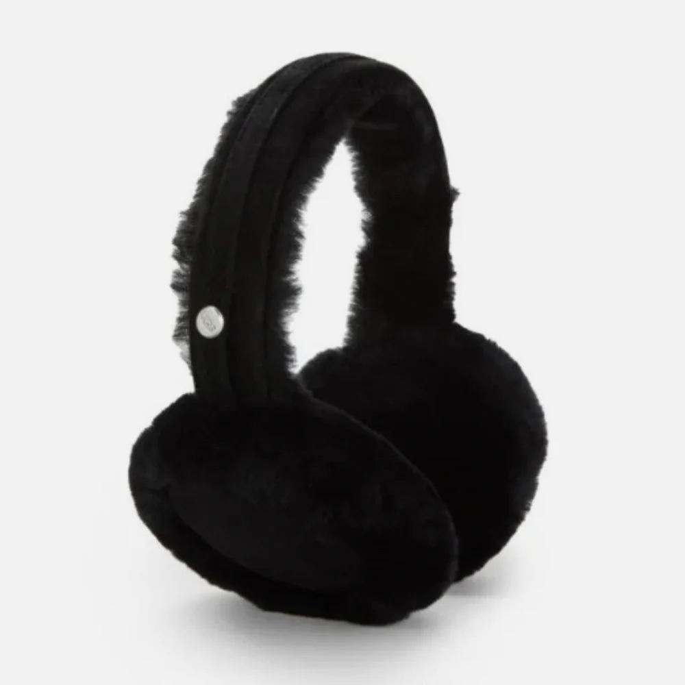 EUC Women’s Black Genuine Classic UGG Earmuffs - Picture 2 of 4
